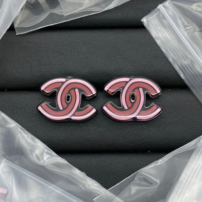 Chanel Color Strip Earrings