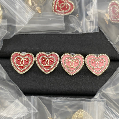 Chanel Pink Earrings